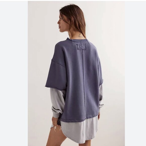 We The Free Skater Boy Twofer Pullover, Small, NWT - Picture 4 of 8